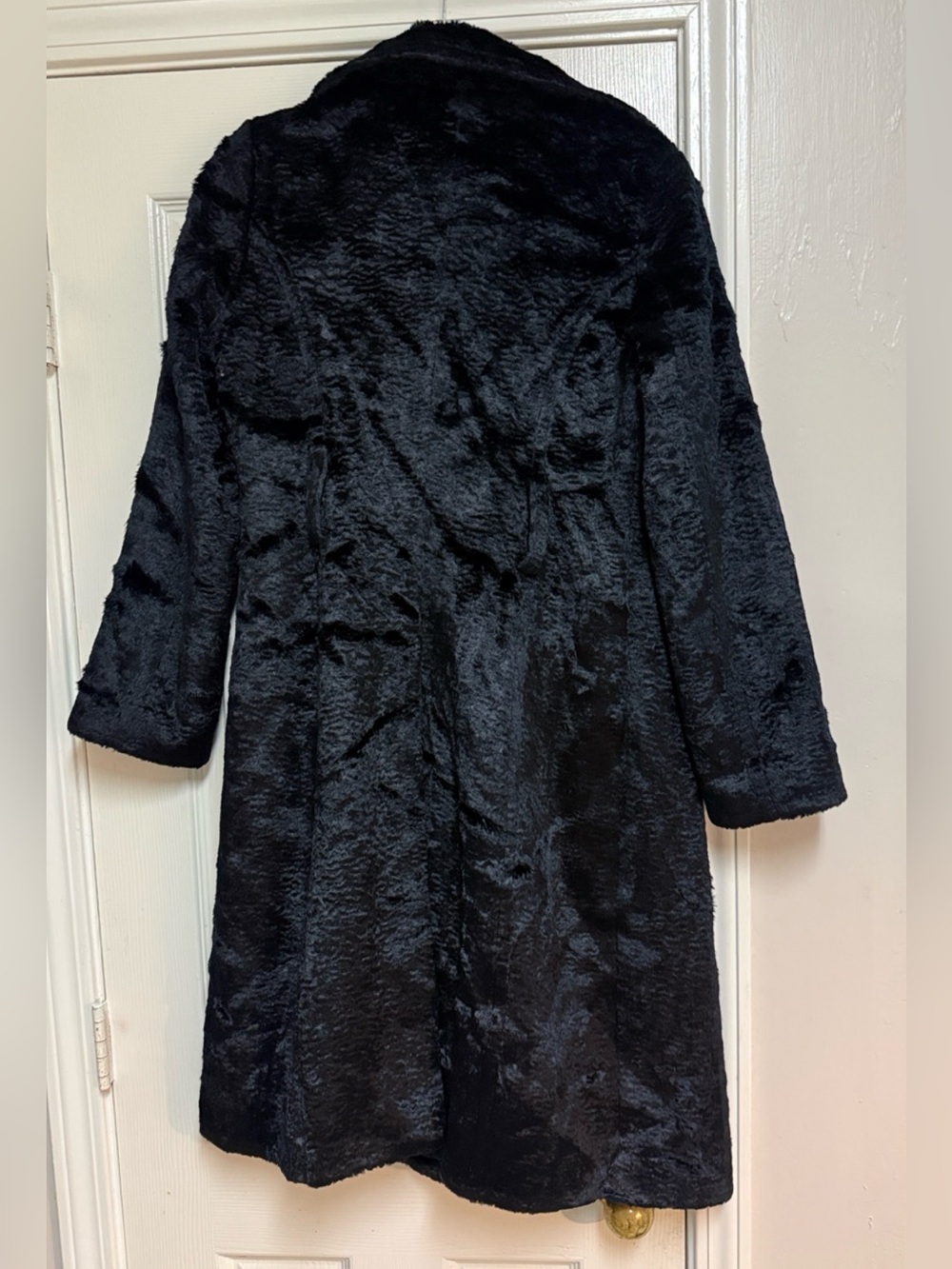Bebe Women’s Black Faux Fur Long Coat - Picture 7 of 16